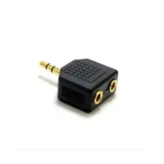 BESTAMERICA - Adaptador Mini Plug a 2 Jack Miniplug Best America MA-40G GOLD