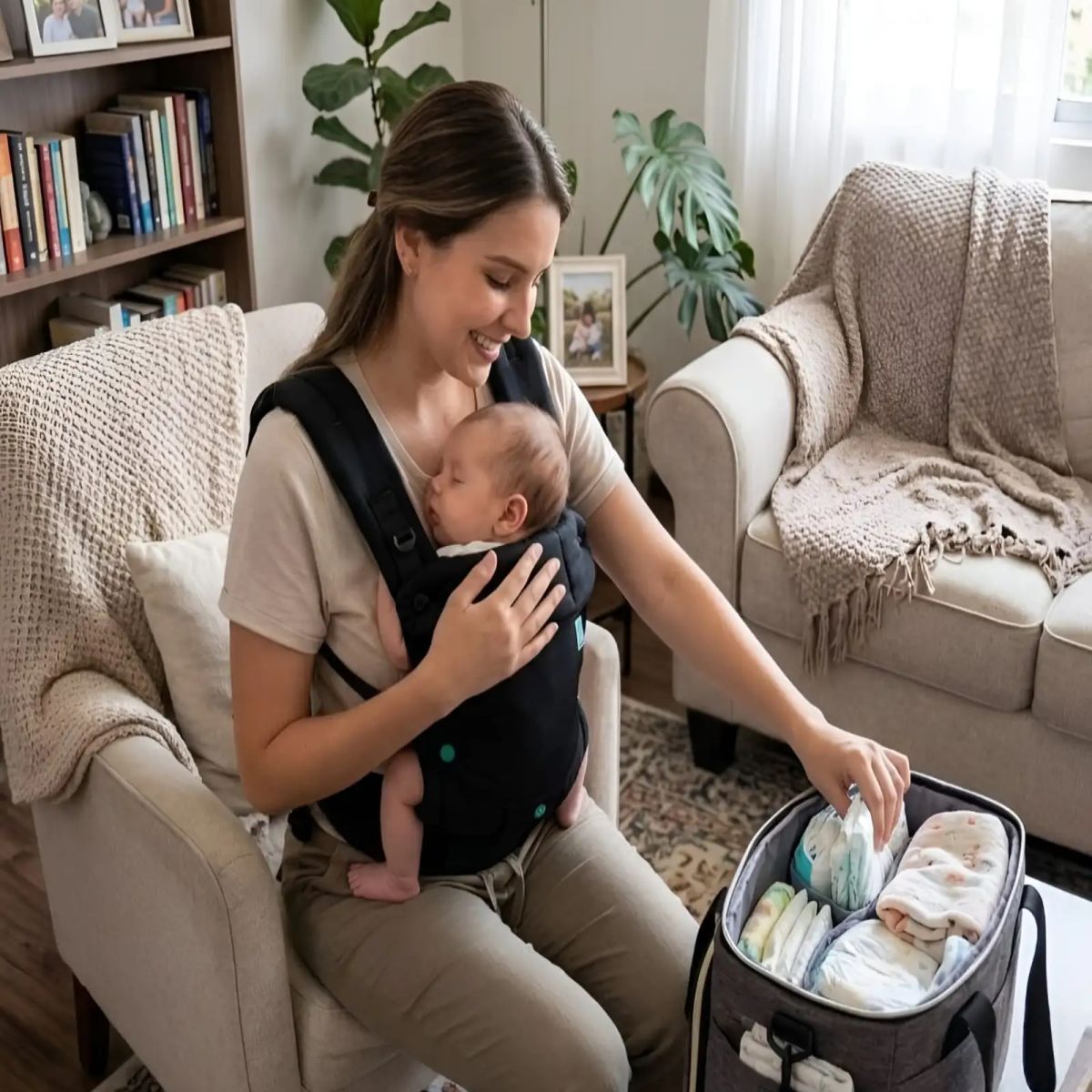 GENERICO - Mochila Porta Bebé Flip 4 en 1 Convertible Recién Nacido