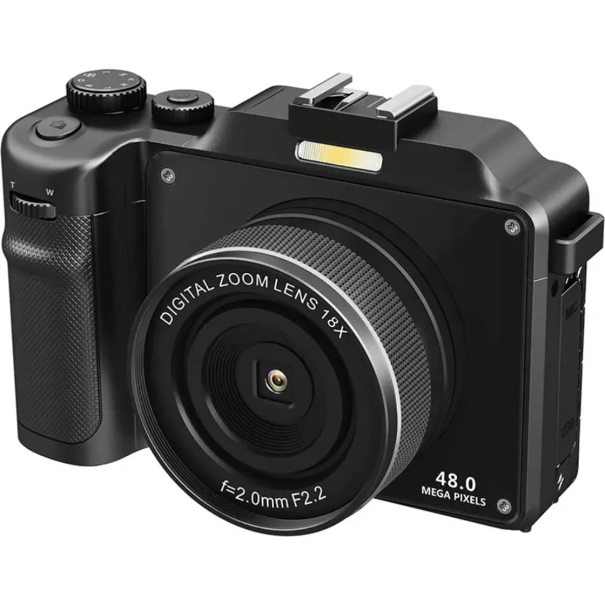 RENVMEXY - CÁMARA DIGITAL SELFIE SLR RENVMEXY 4K 48MP FSD-X9 NEGRO 64GB REACONDICIONADO