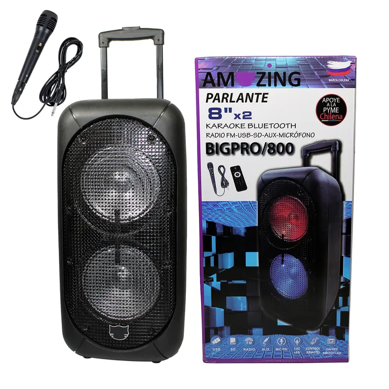 Parlante Karaoke Bluetooth Recargable Big-Pro 800