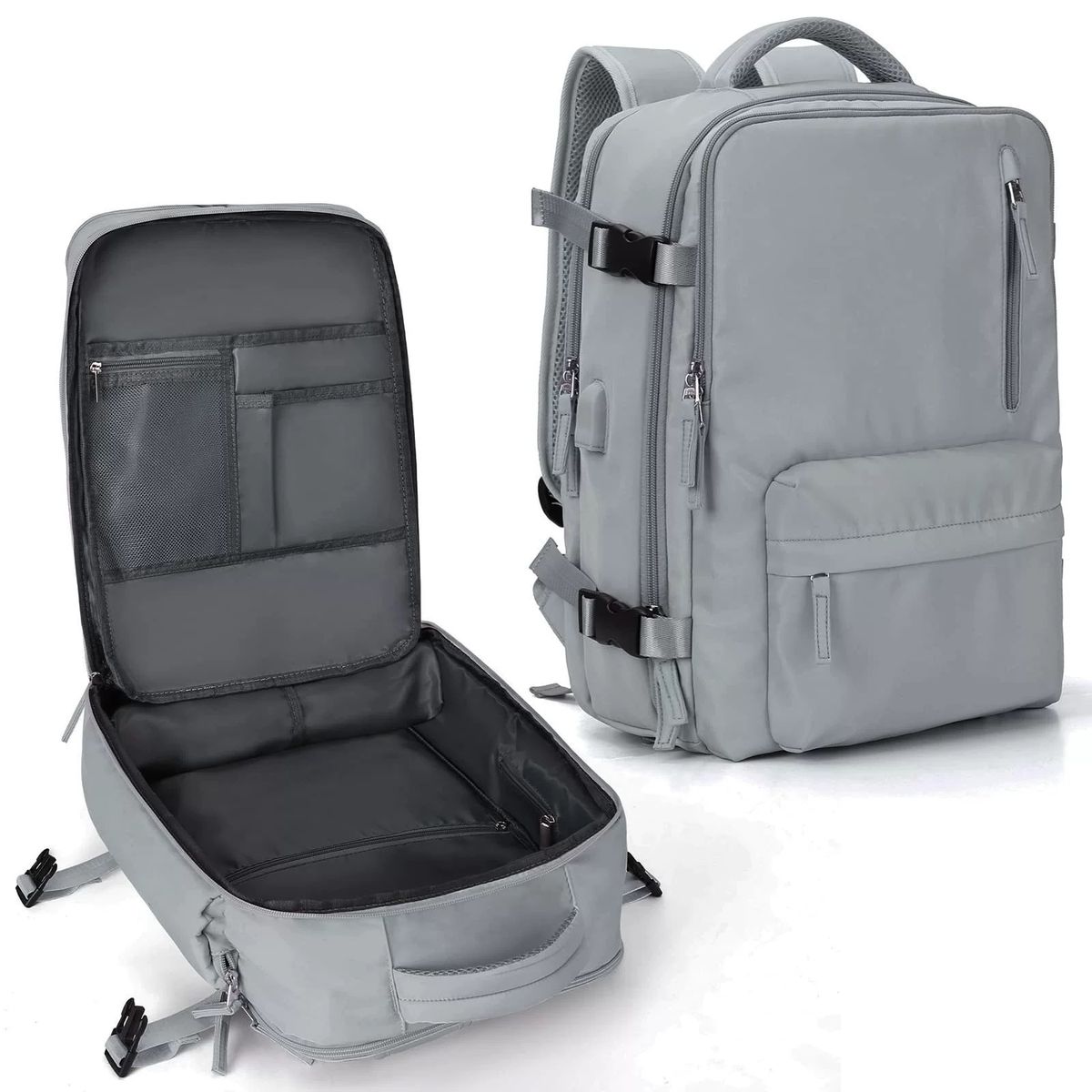 MOMO - Mochila De Viaje Avión Balistica  Aprobado Gran Capacidad  Diseño De La Tela Lisa