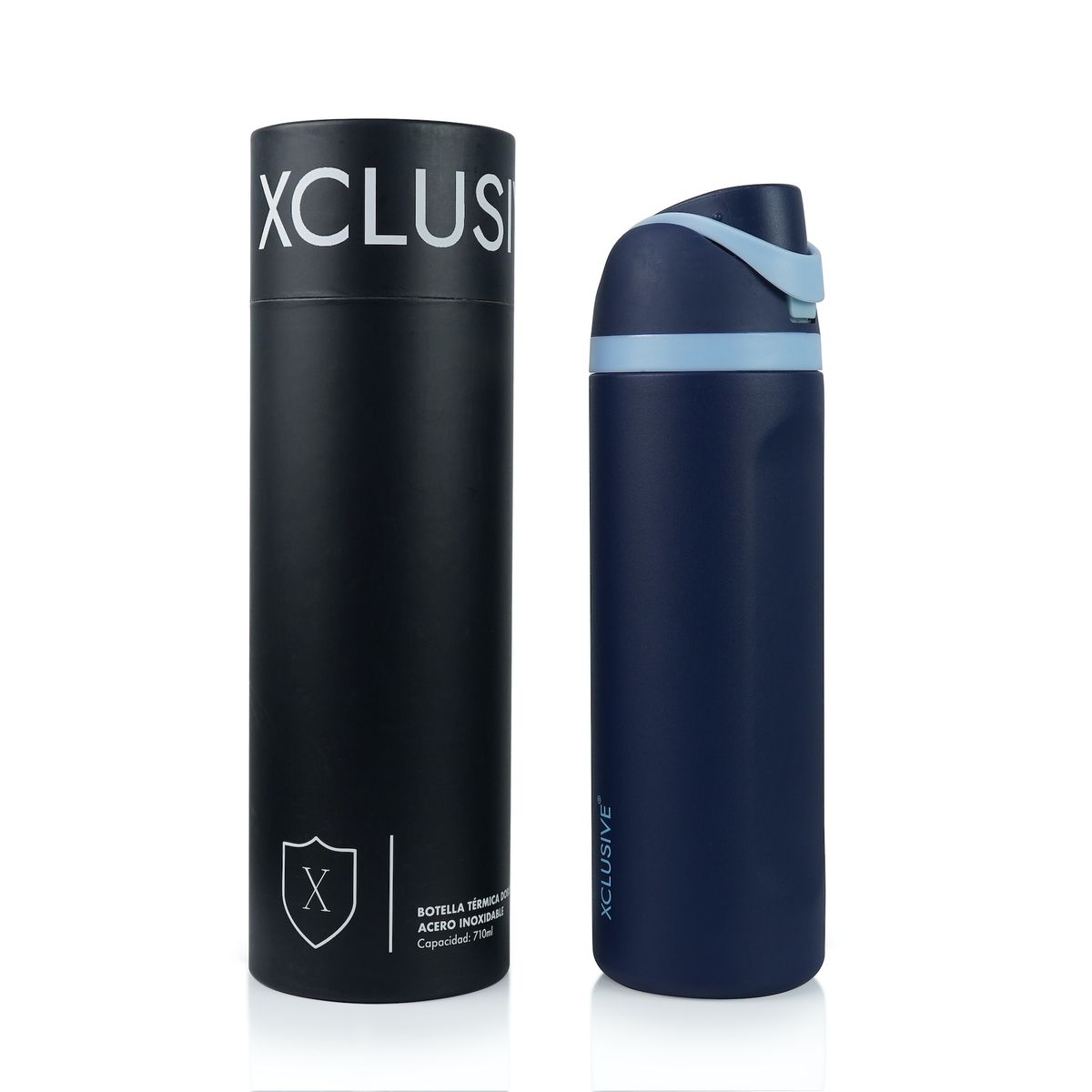 XCLUSIVE - Botella Térmica 710 ml Doble Acero Inoxidable - Easy Flow - Xclusive Termo