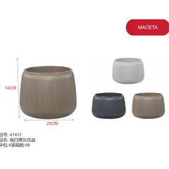 GENERICO - Maceta (MARRON - 14CM * 20CM) 41417