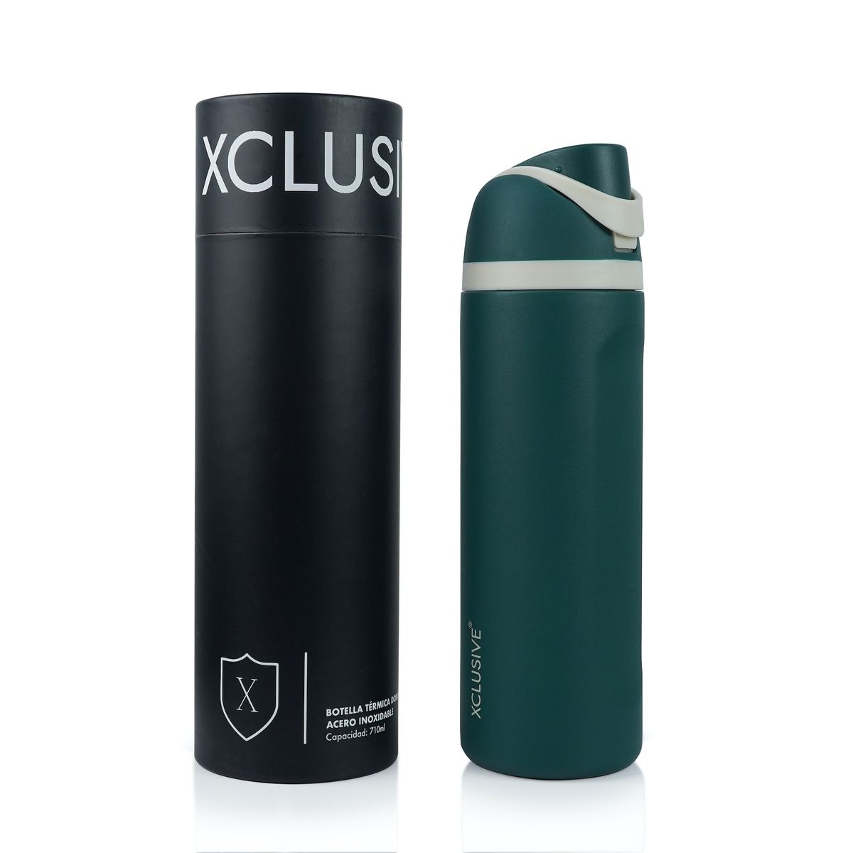XCLUSIVE - Botella Térmica 710 ml Doble Acero Inoxidable - Easy Flow - Xclusive Termo