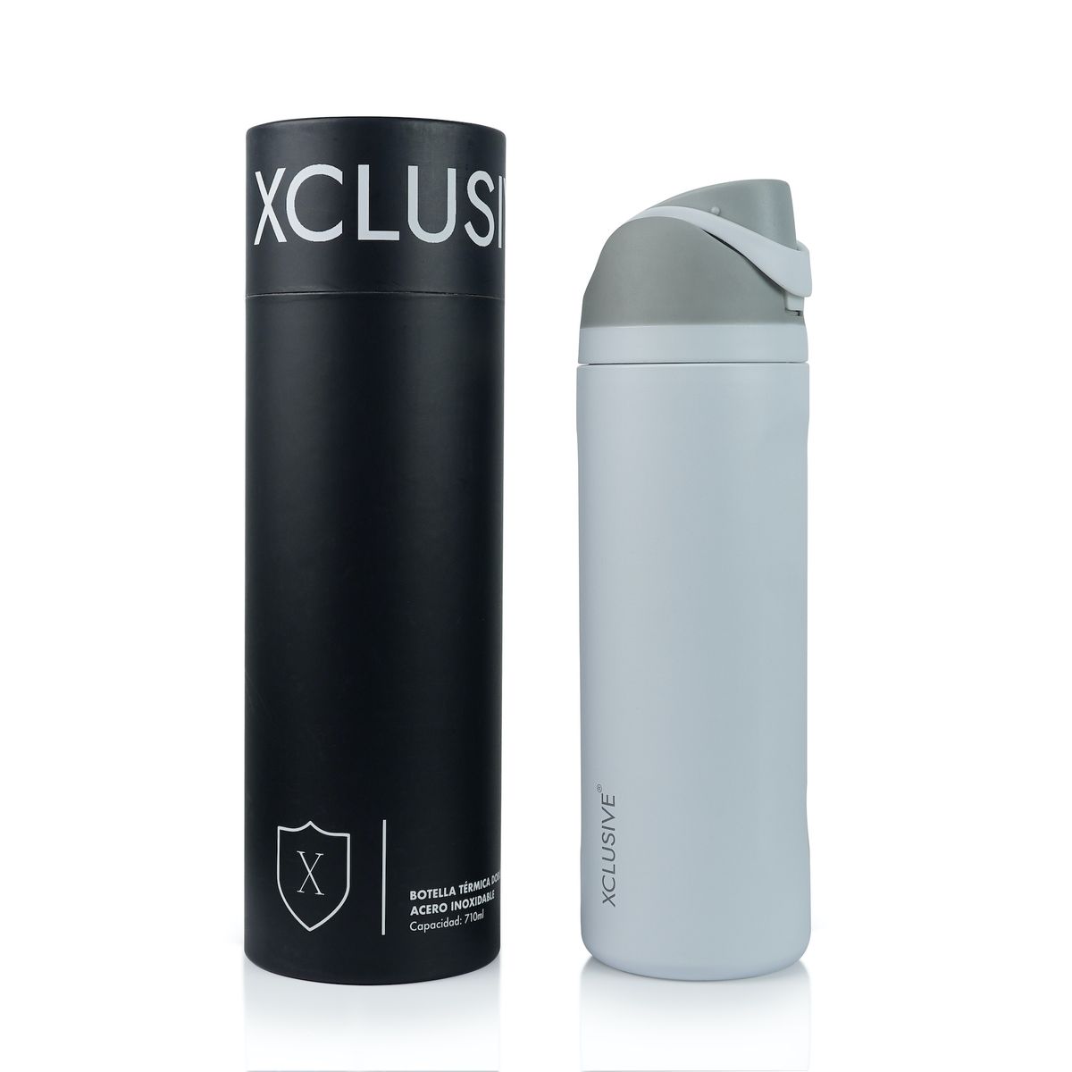 XCLUSIVE - Botella Térmica 710 ml Doble Acero Inoxidable - Easy Flow - Xclusive Termo