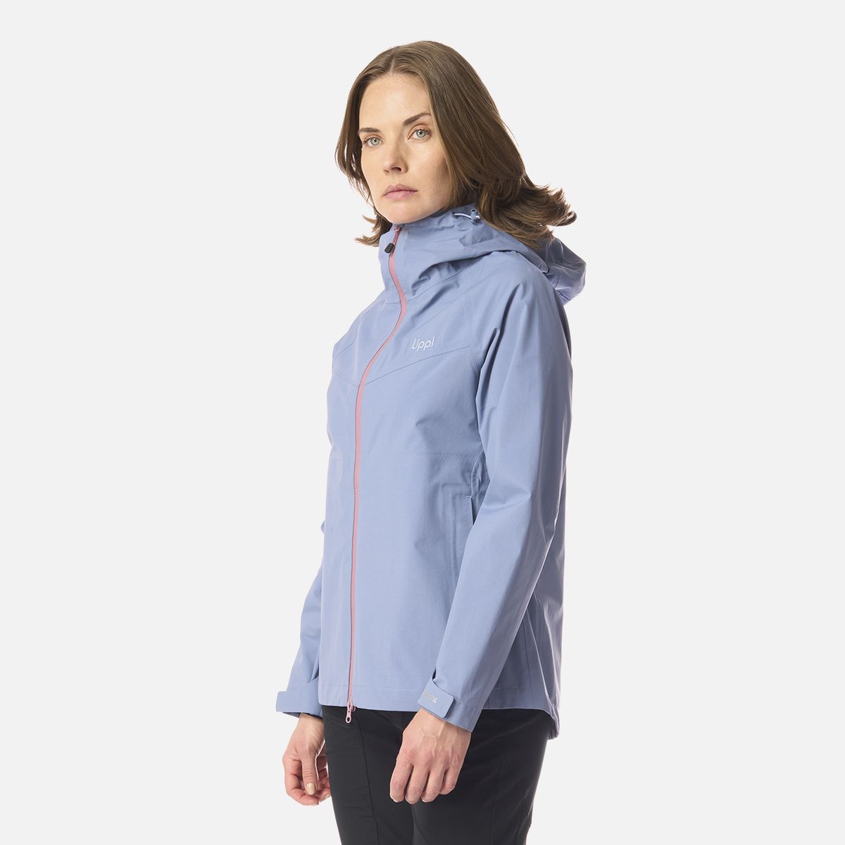 LIPPI - Chaqueta Mujer Alpine B-Dry Hoody Jacket Azul Piedra Lippi