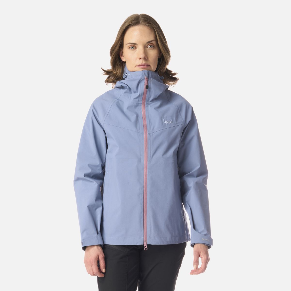 LIPPI - Chaqueta Mujer Alpine B-Dry Hoody Jacket Azul Piedra Lippi