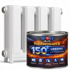 EPOXY - PINTURA ALTA TEMPERATURA - THERMOSHIELD - 2L BLANCO PURO