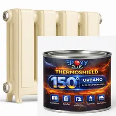 EPOXY - PINTURA ALTA TEMPERATURA - THERMOSHIELD - 2L CREMA ALMENDRA