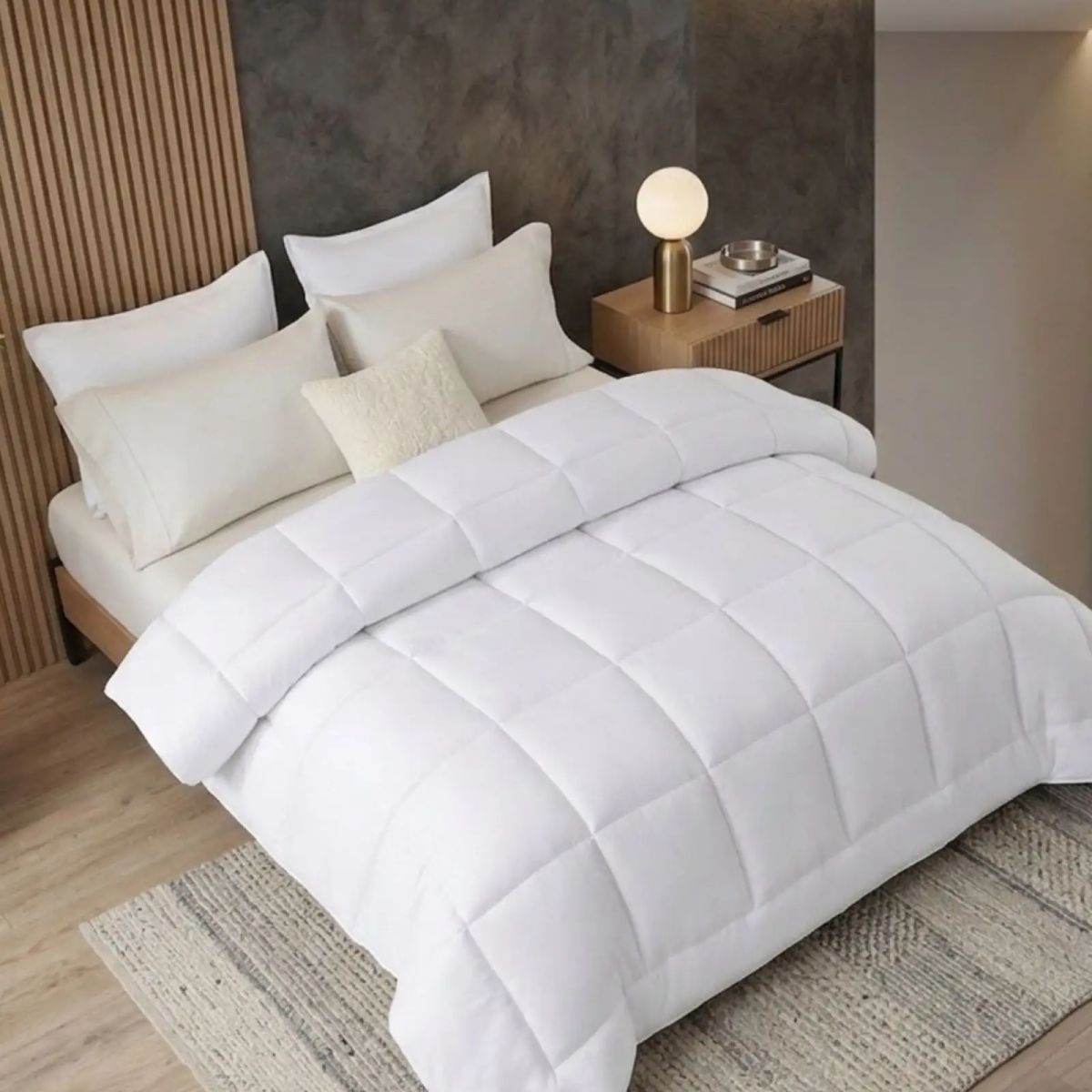 GENERICO - Cubrecama Plumón Premium Ultra Suave Invierno 2 Plaza