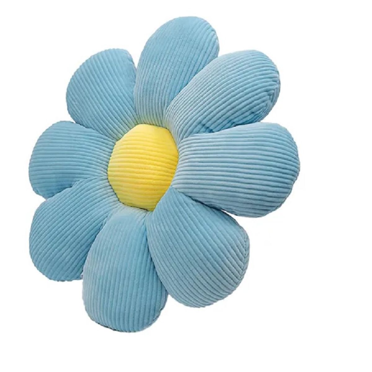 GENERICO - Cojín Flor Margarita Plush Suave Asiento, color AZUL 38 x 38 cm