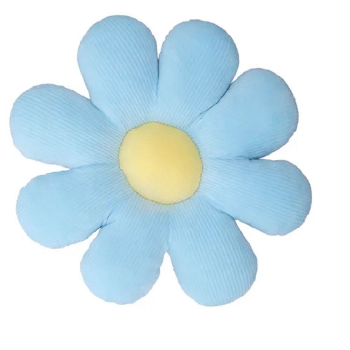GENERICO - Cojín Flor Margarita Plush Suave Asiento, color AZUL 38 x 38 cm