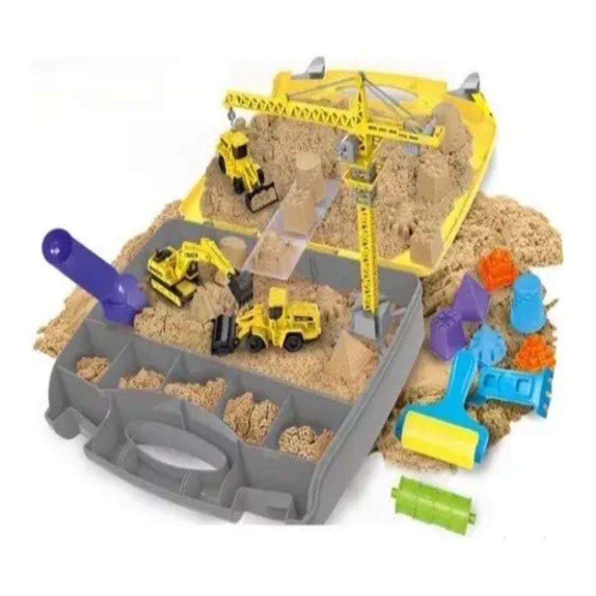 GENERICO - Dynamic Sand Arena Magica Set Juego De Construcción 1.5 Kg Color Amarillo BELUG
