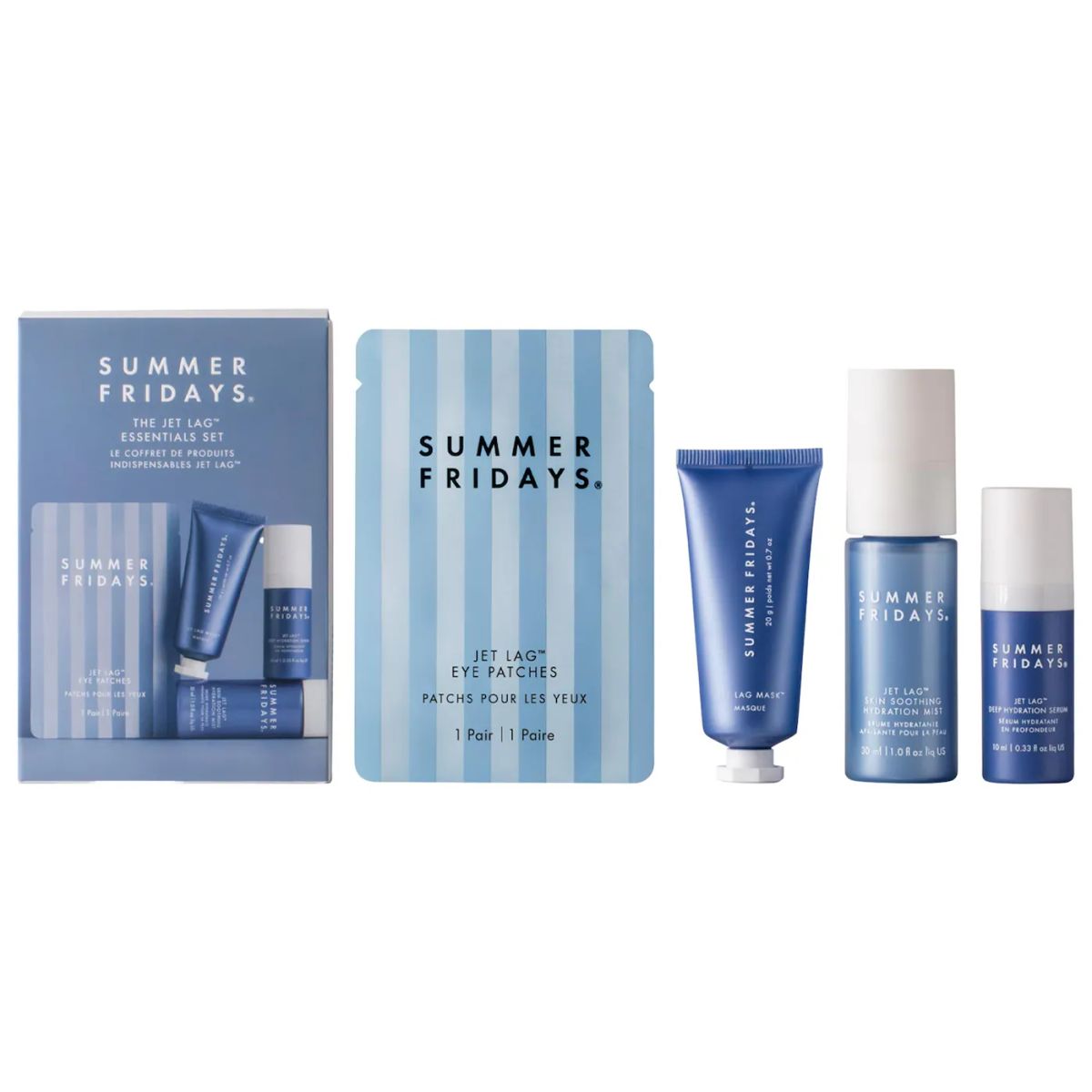 SUMMER FRIDAYS - Set de Esenciales de Hidratacion para Viaje Jet Lag - Summer Fridays