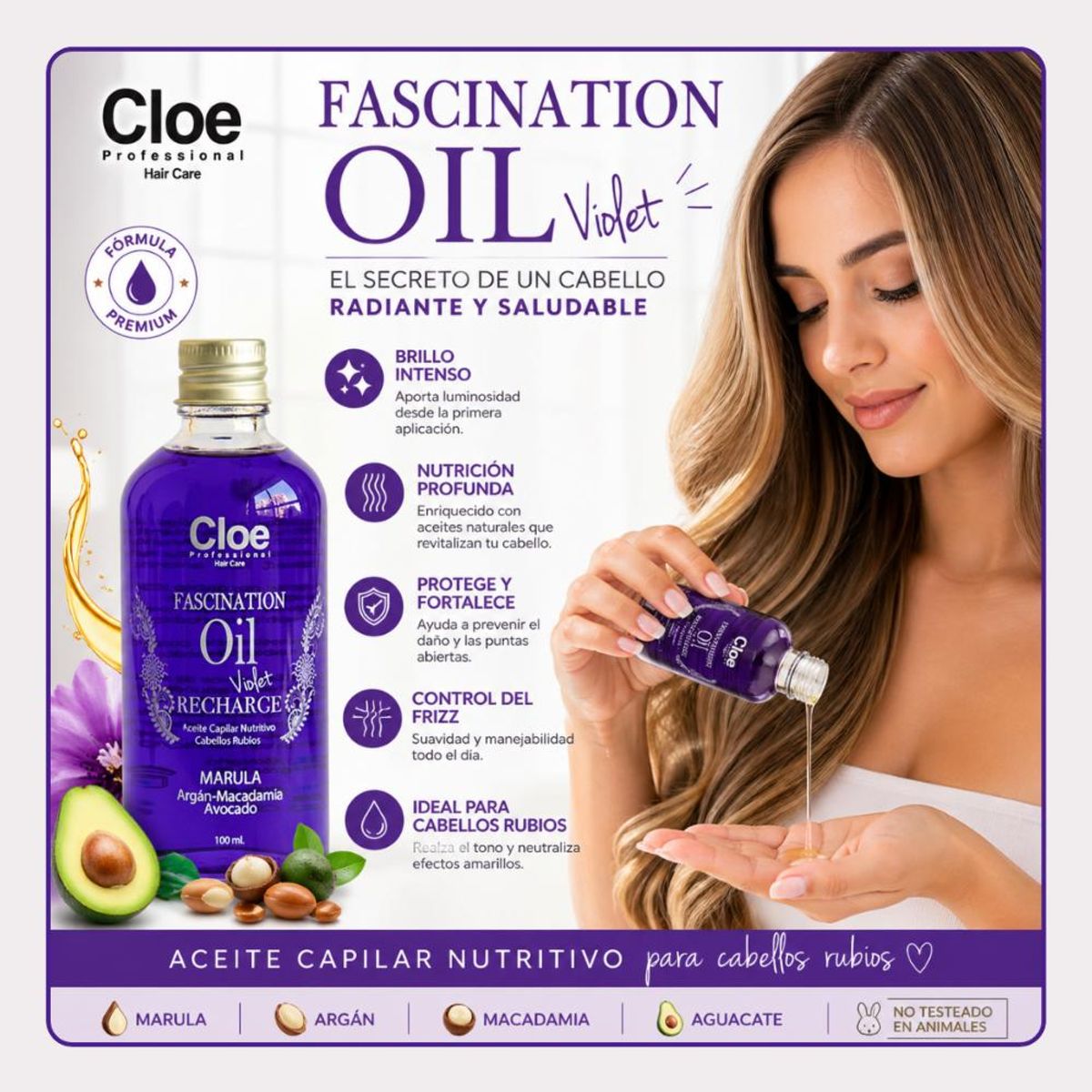 CLOE - Serum Fascination Oil Violet Recharge 100 ml