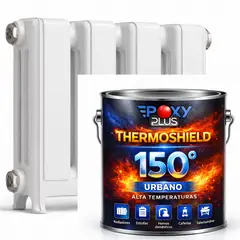 EPOXY - PINTURA ALTA TEMPERATURA - THERMOSHIELD - 4L BLANCO PURO