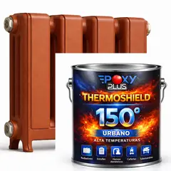 EPOXY - PINTURA ALTA TEMPERATURA - THERMOSHIELD - 4L ROJO TERRACOTA