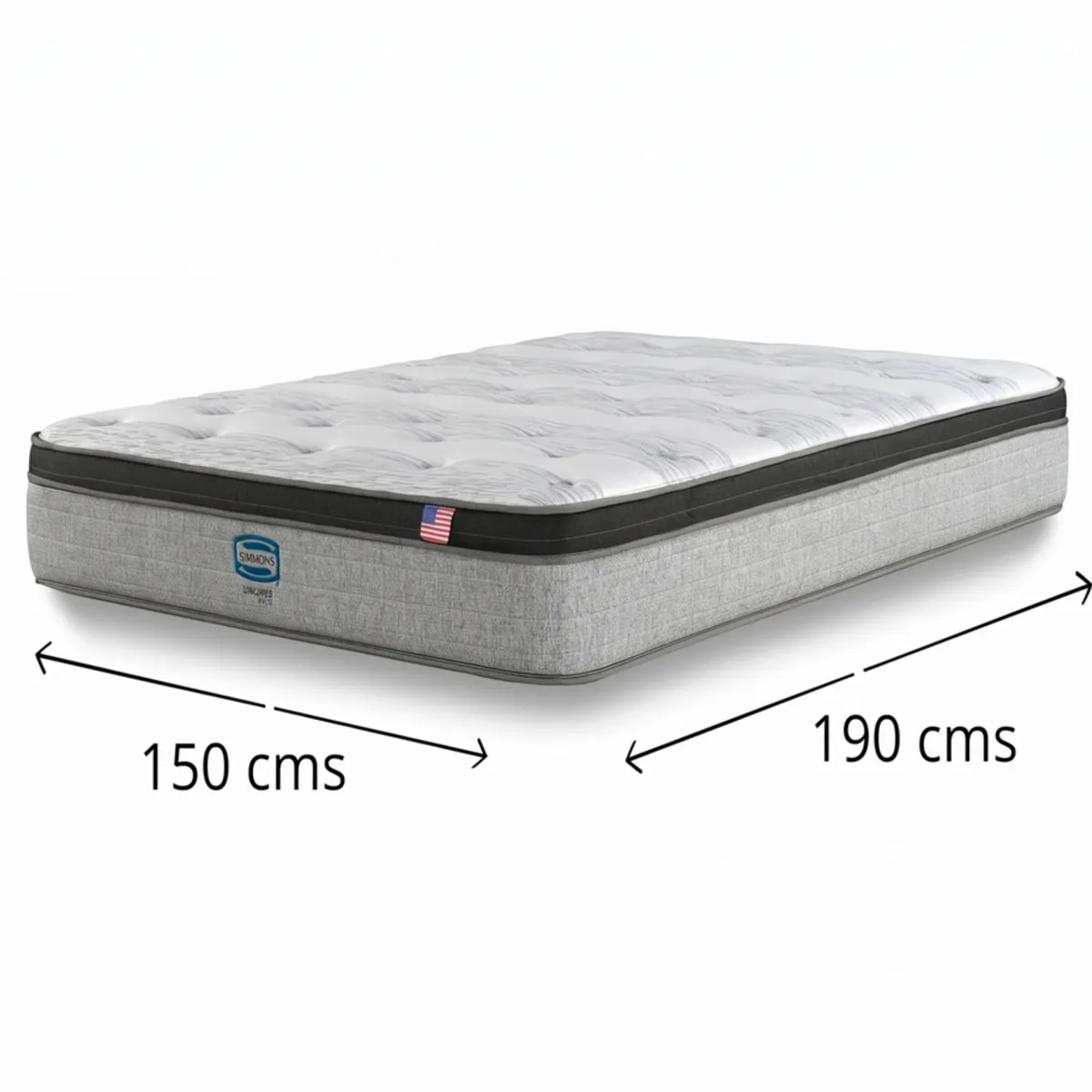 SIMMONS - Colchon Simmons Dreamer Plus 2 plazas 1.9 metros