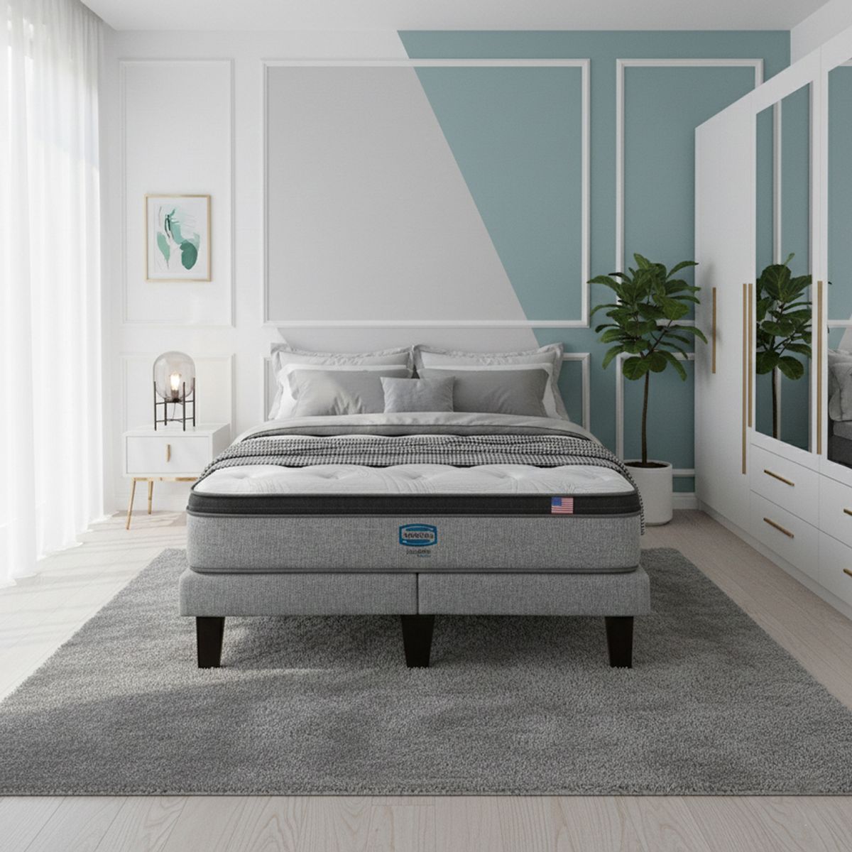 SIMMONS - Colchon Simmons Dreamer Plus 2 plazas 1.9 metros