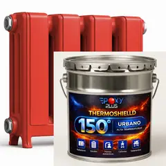 EPOXY - PINTURA ALTA TEMPERATURA - THERMOSHIELD - Tineta 4G - ROJO SEGURIDAD
