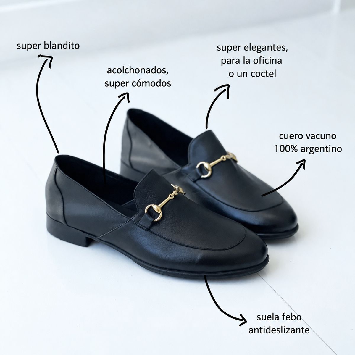 CAMELIA - ZAPATO FLORENCE ENTERO NEGRO