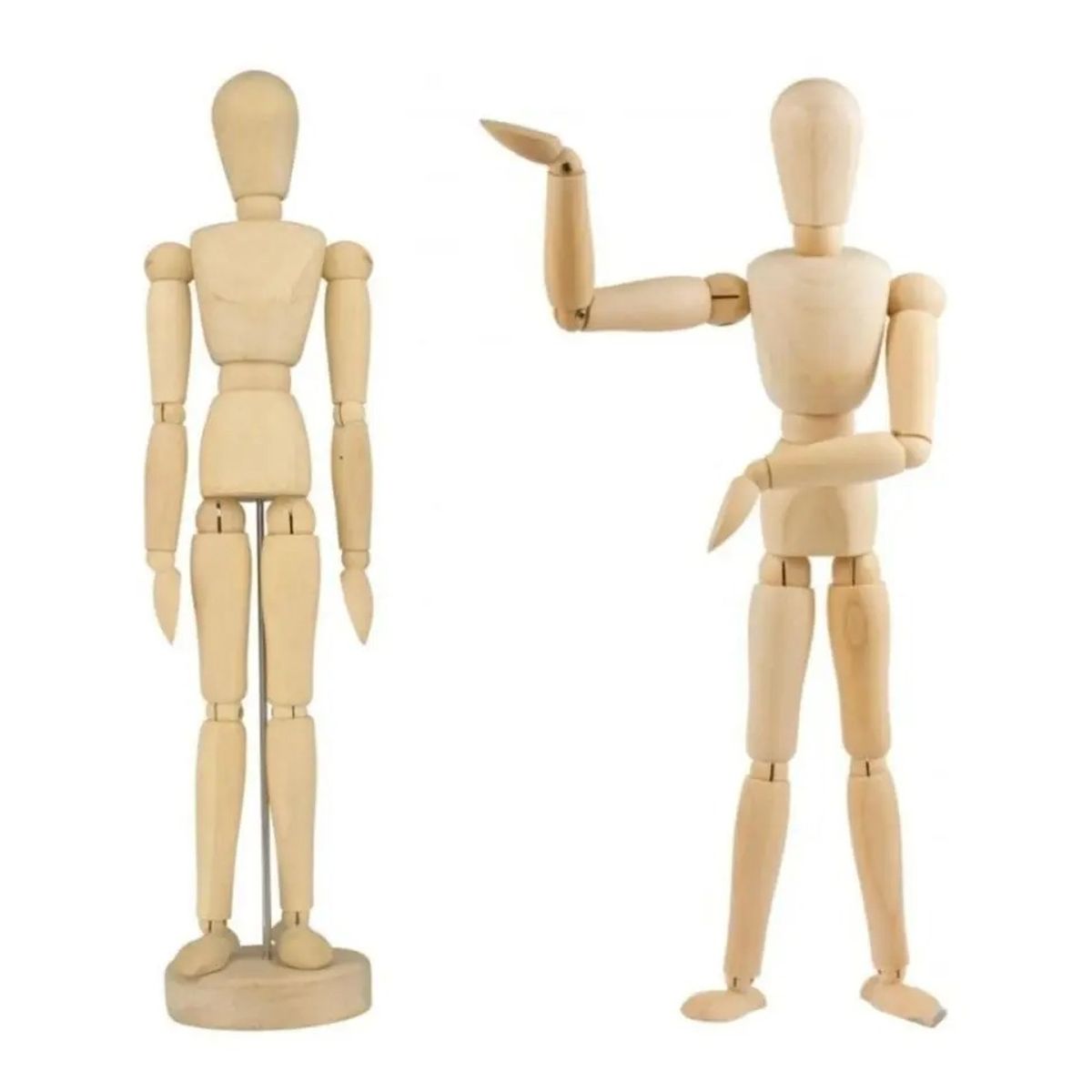 GENERICO - Figura Humana 40 Cm Madera Maniquí Muñeco Para Arte Dibujo