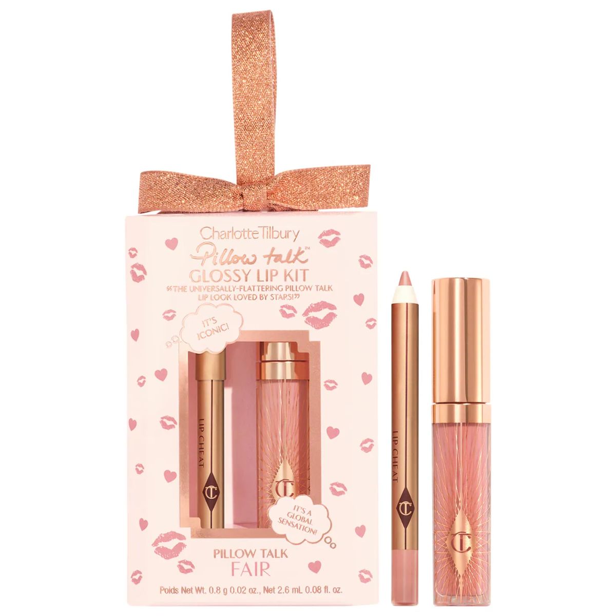 CHARLOTTE TILBURY - Mini Duo Set para Labios Brillantes Pillow Talk - Fair Charlotte Tilbury