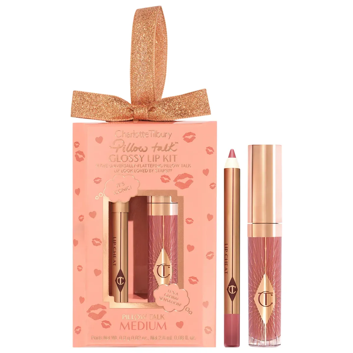 CHARLOTTE TILBURY - Mini Duo Set para Labios Brillantes Pillow Talk - Medium Charlotte Tilbury