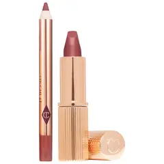 CHARLOTTE TILBURY - Mini Duo Set de Labial + Delineador Pillow Talk - Medium