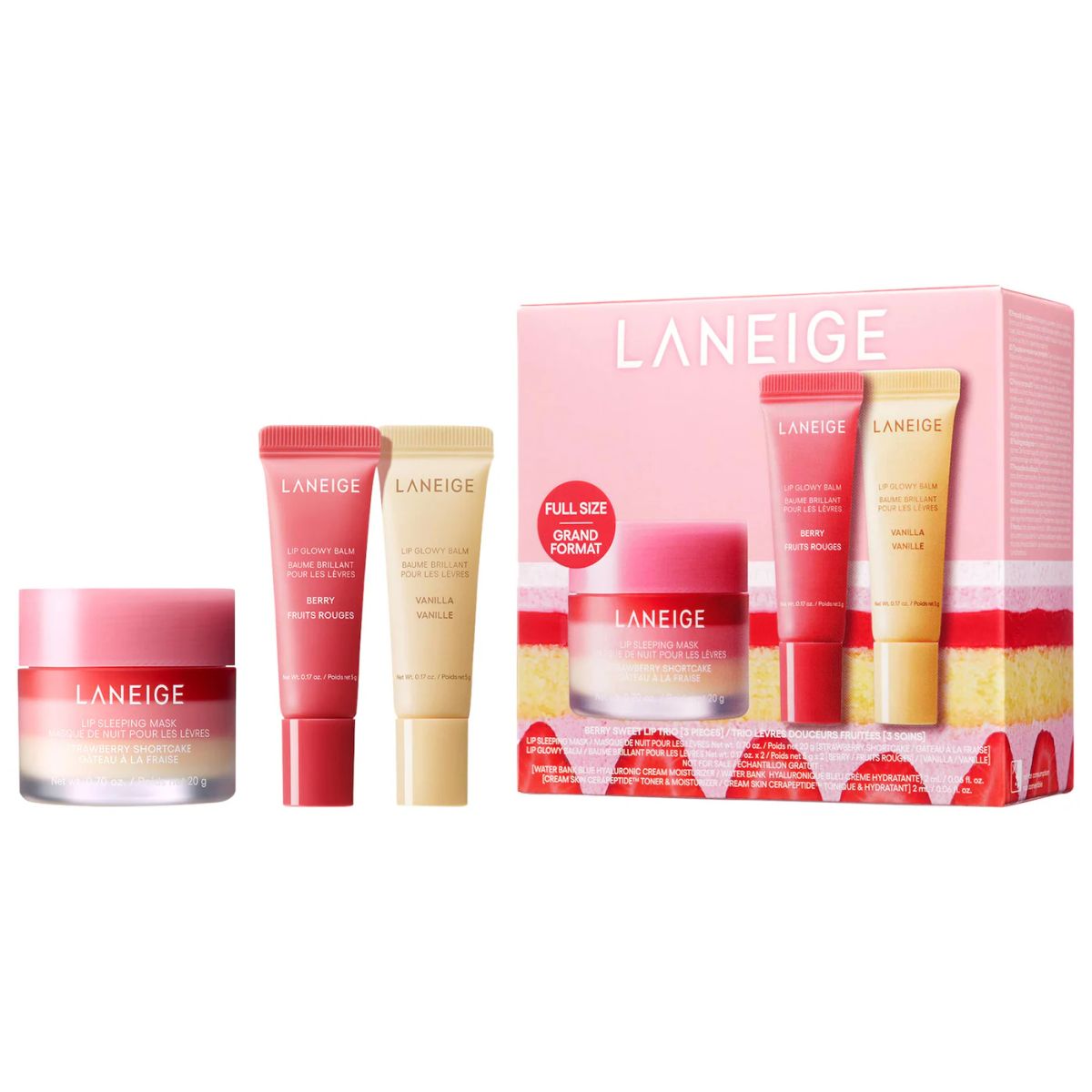 LANEIGE - Set Trio de Minis para Labios Berry Sweet - Laneige