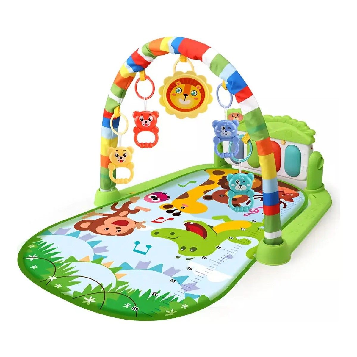 GENERICO - Alfombra Musical Con Piano Set Estimulación Para Bebe Color Verde BELUG