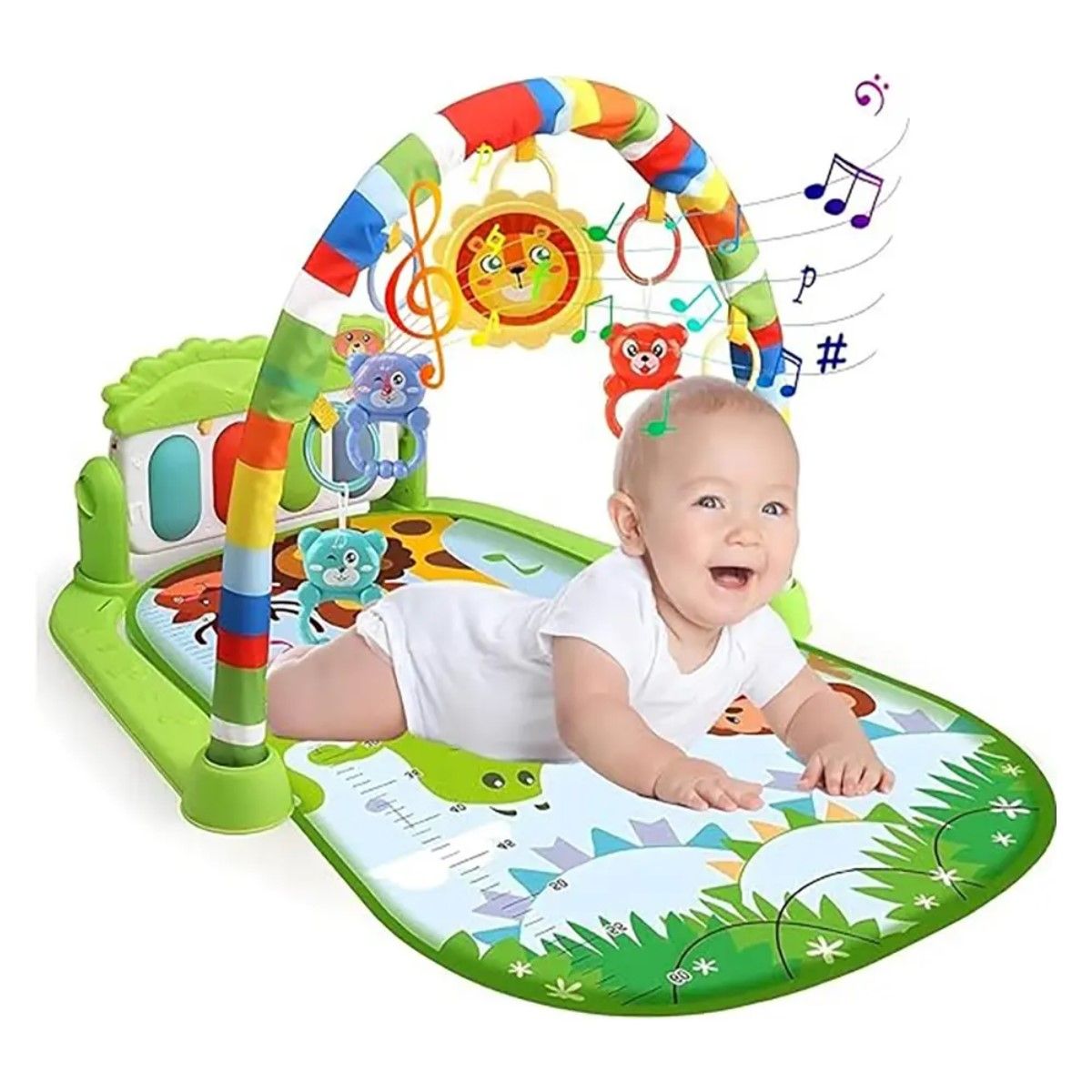 GENERICO - Alfombra Musical Con Piano Set Estimulación Para Bebe Color Verde BELUG