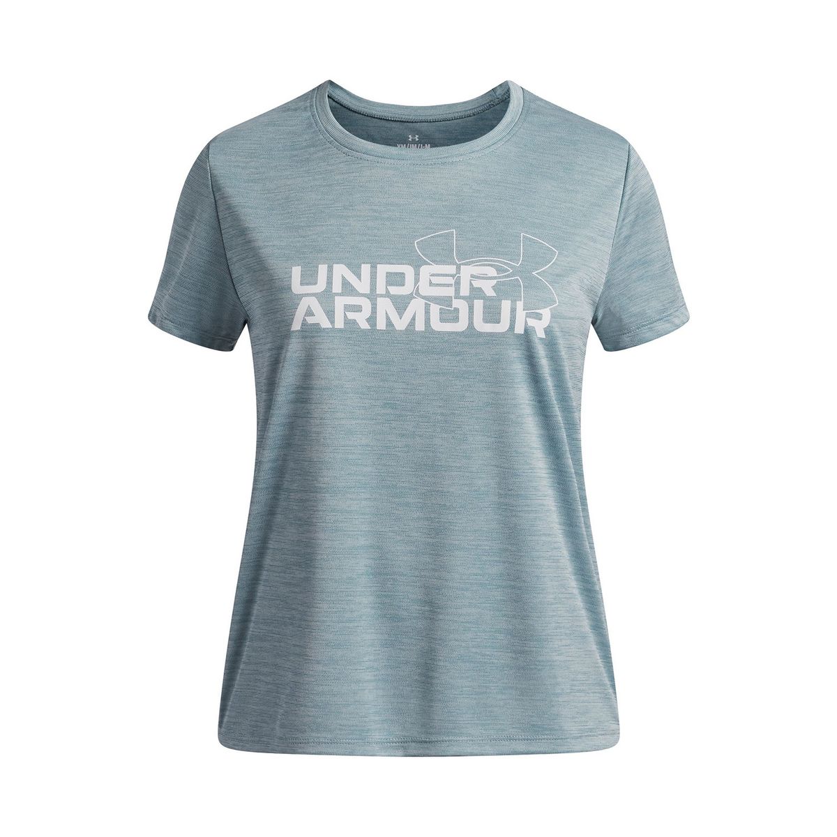 UNDER ARMOUR - Polera MC Niña Tech Twist Wordmark Logo Ss Polera Azul UNDER ARMOUR