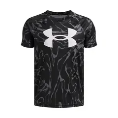 UNDER ARMOUR - Polera MC Negro Niño Tech Big Logo Ss