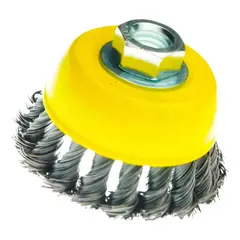 GENERICO - Grata 4 Pulgadas Copa Chascón Trenzado 100mm Para Esmeril