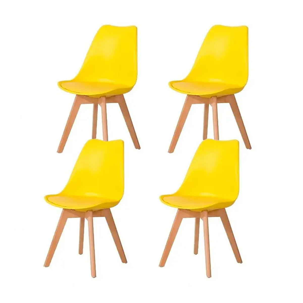 CORI CORI - Pack 4 Sillas Tulip Amarillo