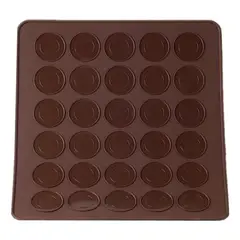 GENERICO - Tapete de silicona para Macarons con 30 cavidades