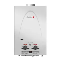 SINDELEN - Calefont A Gas Licuado 10 L Silver Digital Tiro Natural