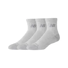 NEW BALANCE - Calcetines 3 Pares Unisex Active Quarter Gris