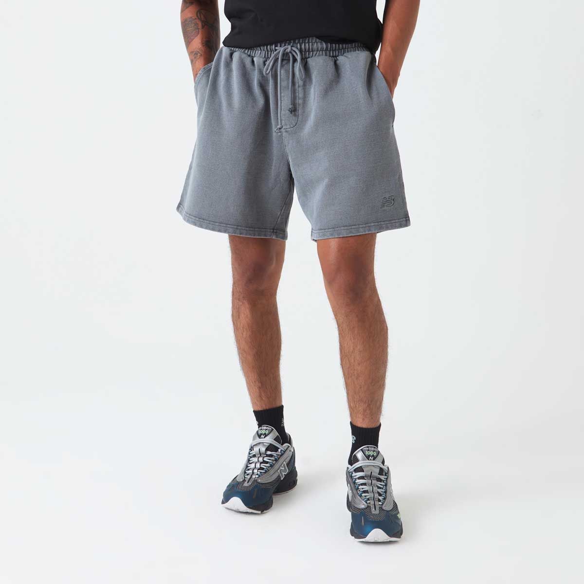 NEW BALANCE - Short Lifestyle Hombre New Balance Athletics Short 7" Gris