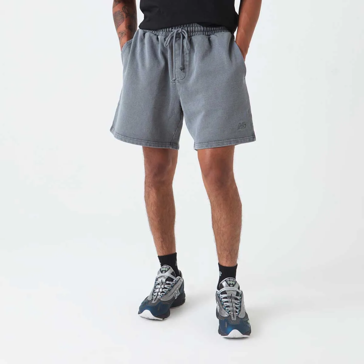 NEW BALANCE - Short Lifestyle Hombre New Balance Athletics Short 7" Gris