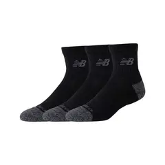 NEW BALANCE - Calcetines 3 Pares Unisex Active Quarter Negro