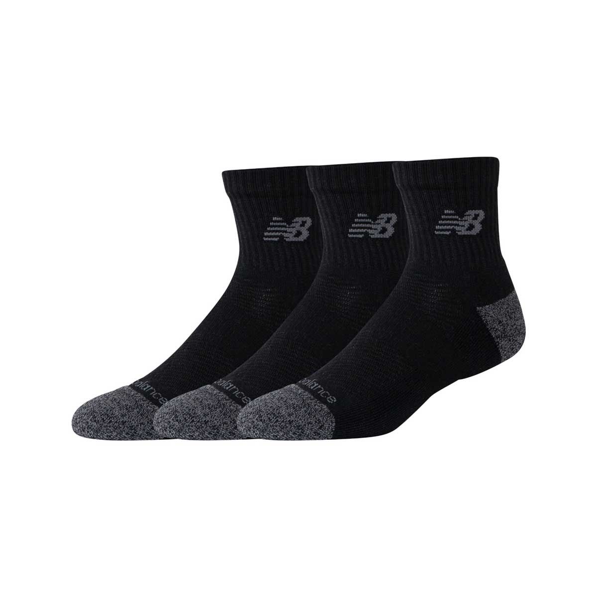 NEW BALANCE - Calcetines 3 Pares Unisex New Balance Active Quarter Negro