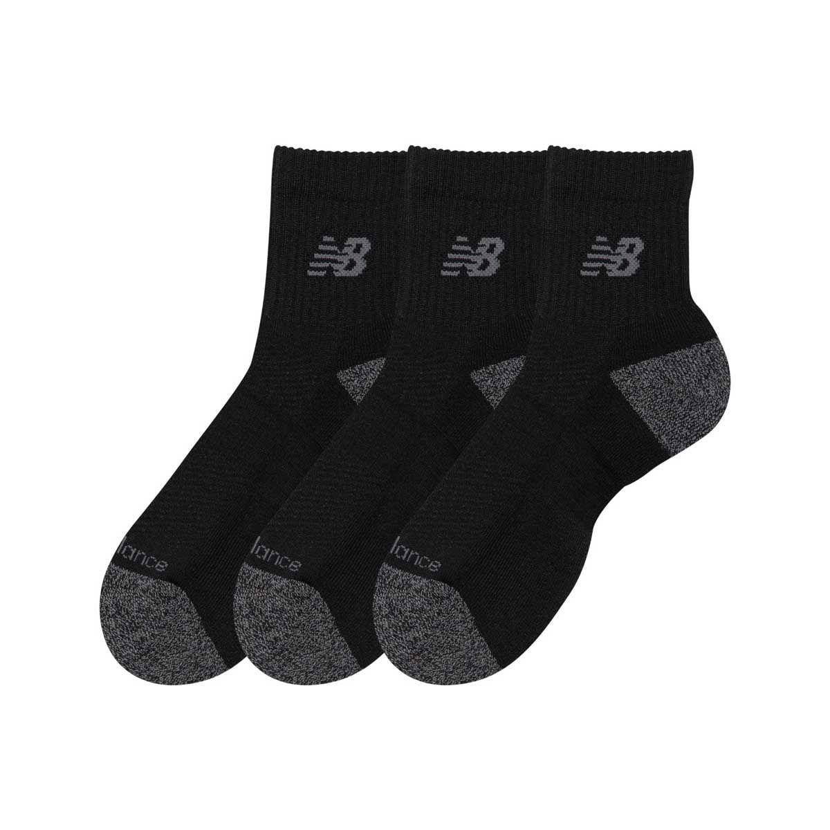 NEW BALANCE - Calcetines 3 Pares Unisex New Balance Active Quarter Negro
