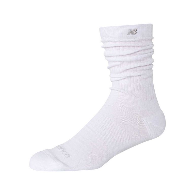 Calcetines Unisex Active Slouchy Crew Blanco Blanco S