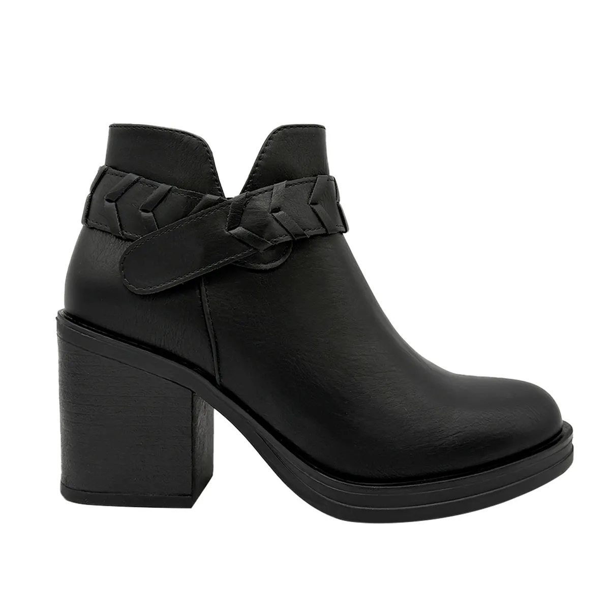 DINASTELLA - Botin para mujer liso Negro Danicolle