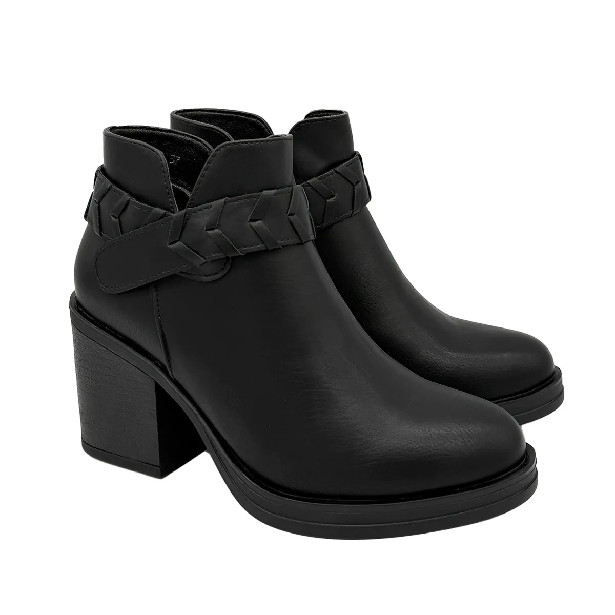 DINASTELLA - Botin para mujer liso Negro Danicolle