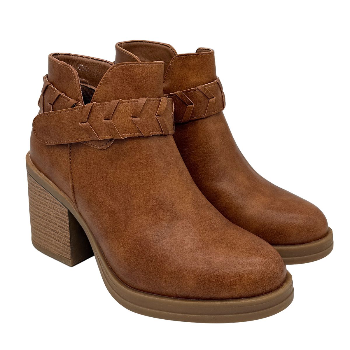 DINASTELLA - Botin para mujer liso Cafe Danicolle