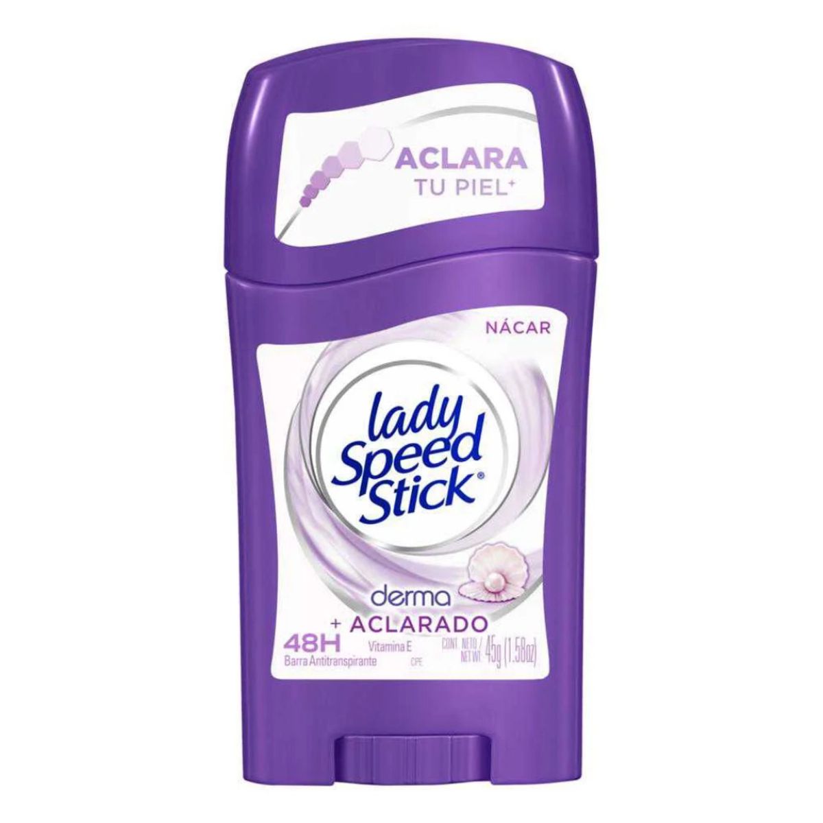 LADY SPEED STICK - Lady Speed Stick Antitranspirante Gel Nácar Vitamina E 45 g