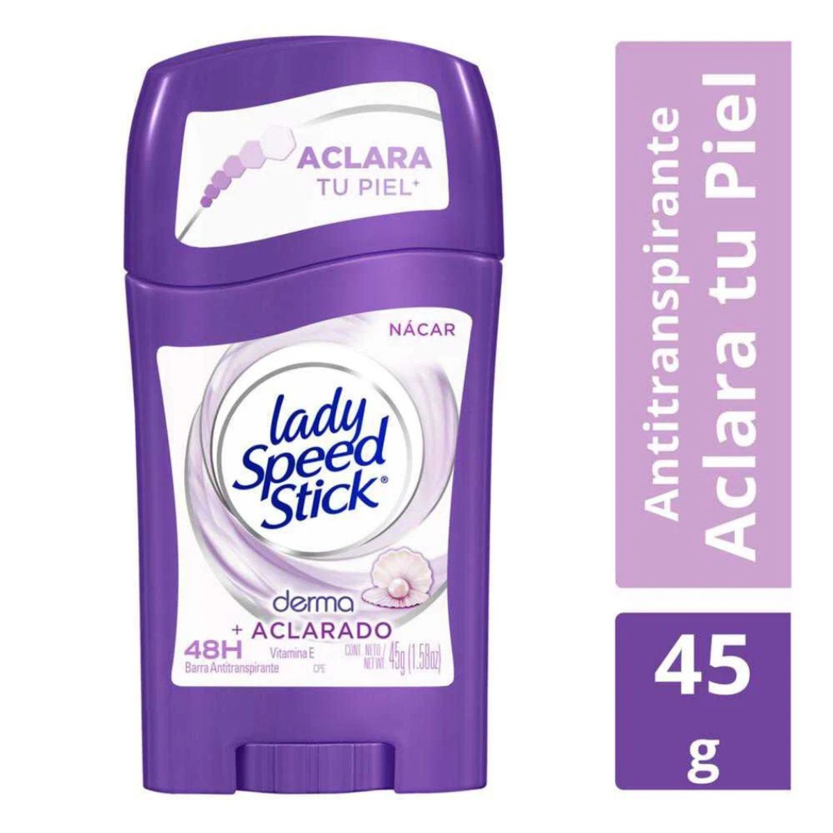 LADY SPEED STICK - Lady Speed Stick Antitranspirante Gel Nácar Vitamina E 45 g